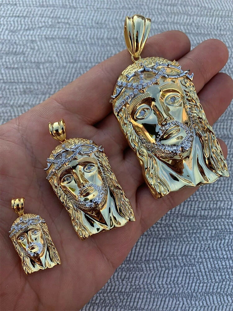 vàng ý 14k với tượng jesus